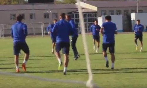 Видео тренировки «Акжайыка» перед матчем с «Астаной»