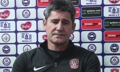 Видео послематчевой пресс-конференции Костова игры Премьер-Лиги «Кайсар» — «Шахтер» 2:1