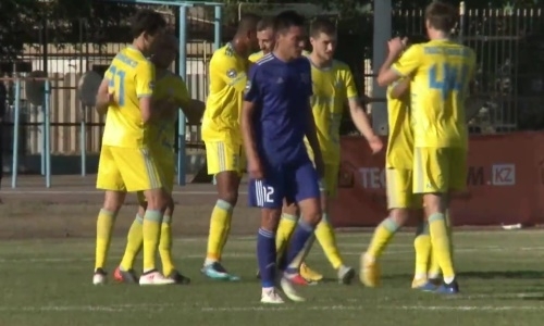 Видео гола Алмейды матча Премьер-Лиги «Акжайык» — «Астана»