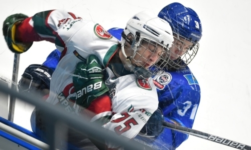 Фоторепортаж с матча МХЛ «Снежные Барсы» — «Ирбис» 3:1