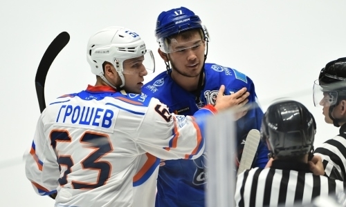 Фоторепортаж с матча МХЛ «Снежные Барсы» — «Ладья» 2:3 ОТ