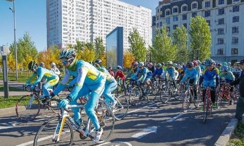 В Президентском парке Астаны прошел велопробег