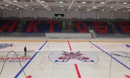 В Актобе готовится к открытию новый ледовый дворец