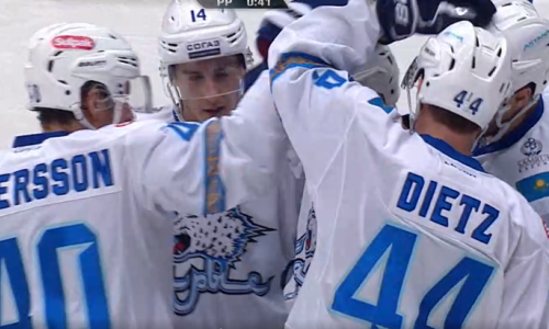 Видео шайб матча КХЛ «Авангард» — «Барыс» 5:3