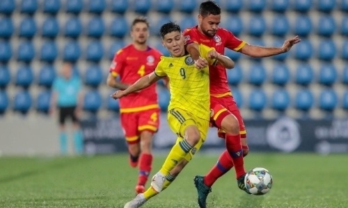 Завершился первый тайм матча Лиги наций Казахстан — Андорра