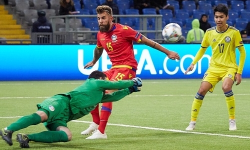 Андоррский вратарь забил исторический гол сборной Казахстана