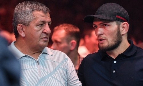 Отец Нурмагомедова оценил шансы сына в бою с Мэйвезером после победы на «нефартовой» арене Головкина