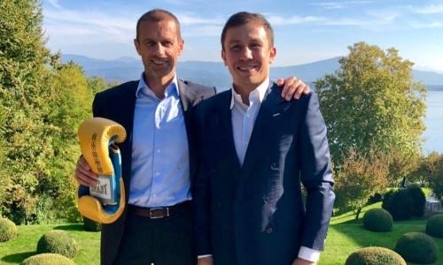 Головкин встретился с президентом УЕФА
