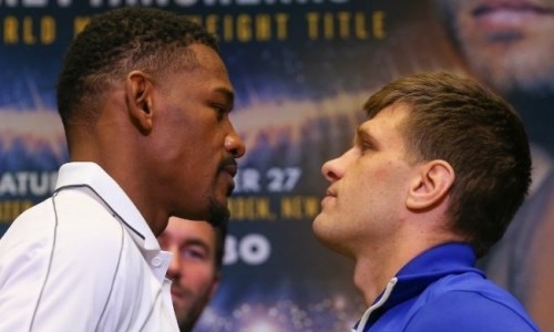 Претенденты на отобранный у Головкина титул встретились лицом к лицу на финальной пресс-конференции