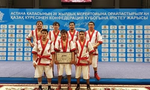 Отборочные соревнования по қазақ күресі прошли в Астане