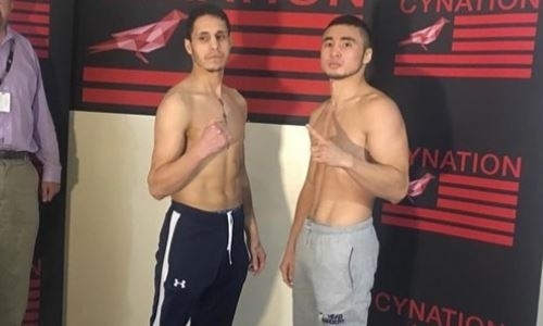 Непобежденный казахстанец прошел взвешивание перед боем в США