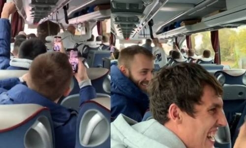 Видео из автобуса. Как футболисты «Астаны» узнали о пятом чемпионстве