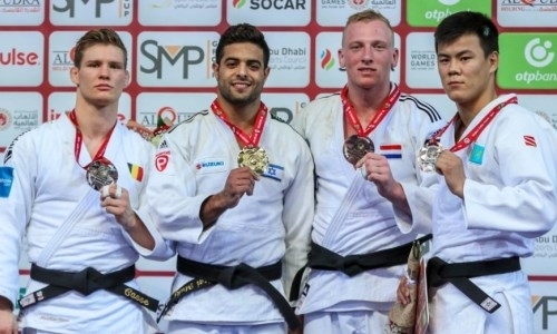 Казахстанцы привезли три награды с Grand Slam по дзюдо в Абу-Даби
