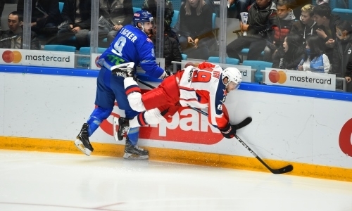 Фото с матча КХЛ «Барыс» — ЦСКА 2:3 ОТ