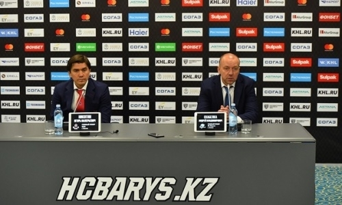 Видео послематчевой пресс-конференции игры КХЛ «Барыс» — ЦСКА 2:3 ОТ