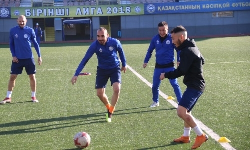 Фоторепортаж с предыгровой тренировки «Окжетпеса»