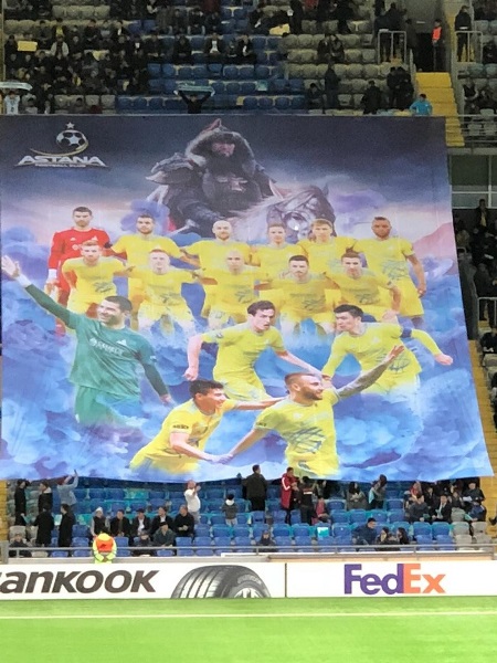 Фанаты «Астаны» устроили перфоманс