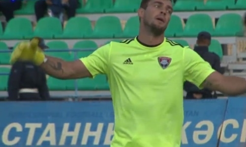 Видео автогола Жангылышбая матча Премьер-Лиги «Кайсар» — «Атырау»