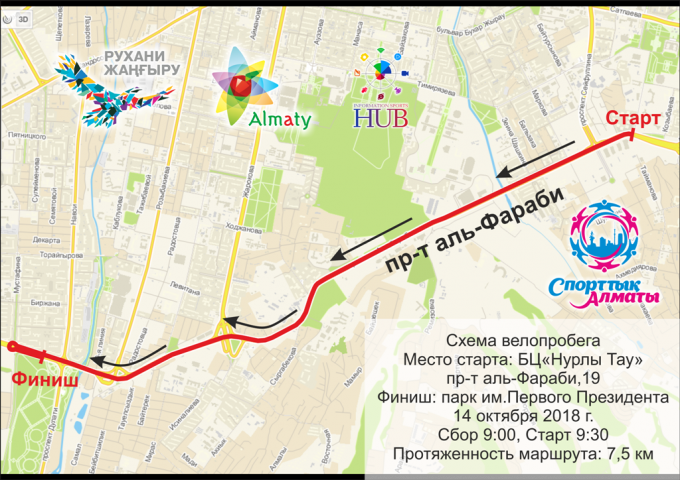 В честь Дня города Алматы пройдет велопробег