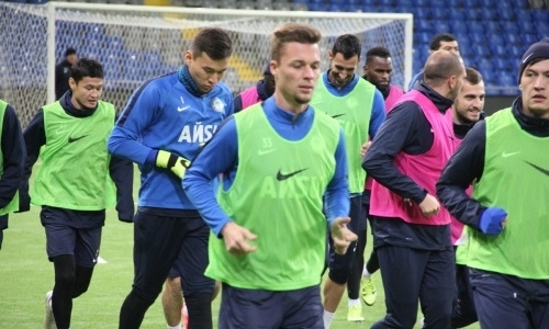 «Ордабасы» провел предматчевую тренировку в Астане