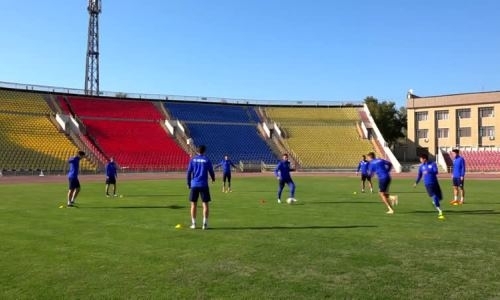 Видео предыгровой тренировки «Окжетпеса» в Шымкенте