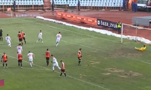 Видео гола Милишевича матча Премьер-Лиги «Шахтер» — «Актобе»