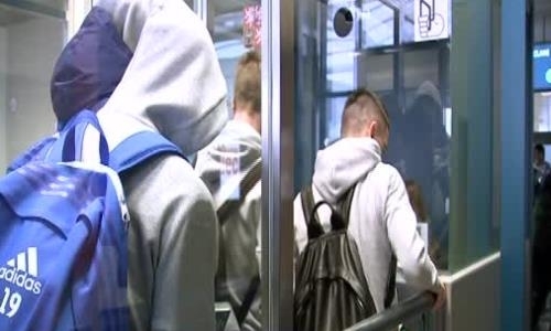 Видеосюжет о прилете «Астаны» в Чехию