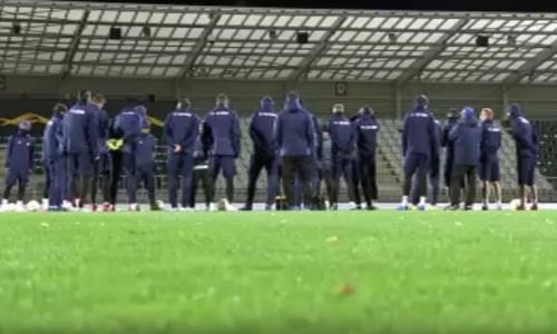 Видеосюжет телеканала «Qazsport» о предматчевом дне игры Лиги Европы «Яблонец» — «Астана»