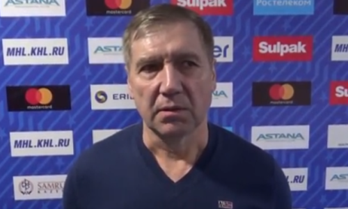 Видео послематчевой пресс-конференции игр МХЛ «Снежные Барсы» — «Омские Ястребы» 2:5, 2:1