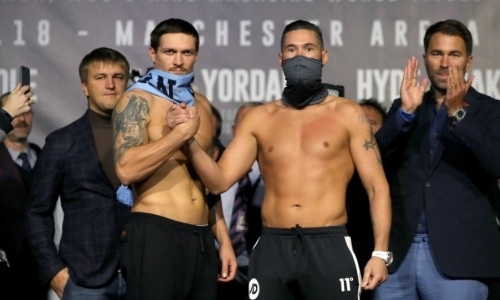 Усик перед титульным боем поддержал бывшую звезду из клуба Сейдахмета