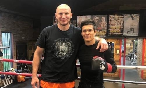«Удачи в предстоящем бою». Елеусинов и Дычко встретились на тренировке в США