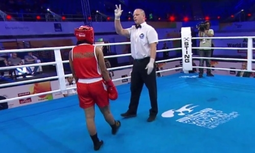 Видео эффектного нокдауна казахстанcкой боксерши на чемпионате мира