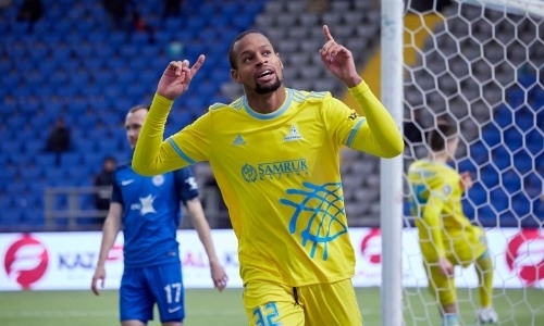 Футболист «Астаны» отличился дублем в матче Лиги наций с шестью голами