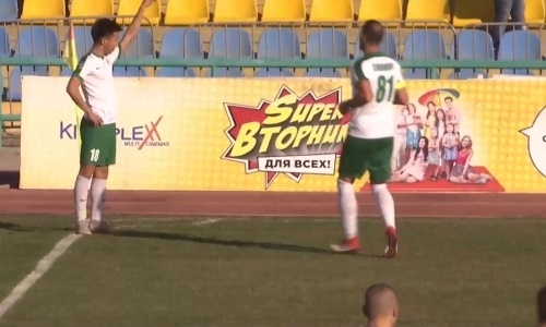 Видео гола Калмуратова матча Премьер-Лиги «Атырау» — «Актобе»
