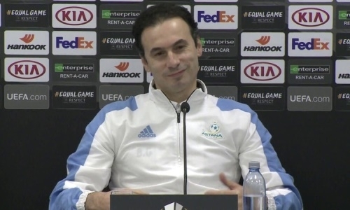 Видео предматчевой пресс-конференции Бабаяна и Муртазаева игры Лиги Европы «Астана» — «Яблонец»