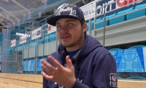 Голкипер «Барыса» представил дизайн нового шлема