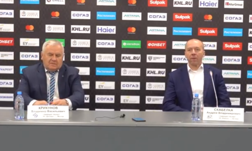Видео послематчевой пресс-конференции игры КХЛ «Барыс» — «Динамо» Москва 2:3 ОТ