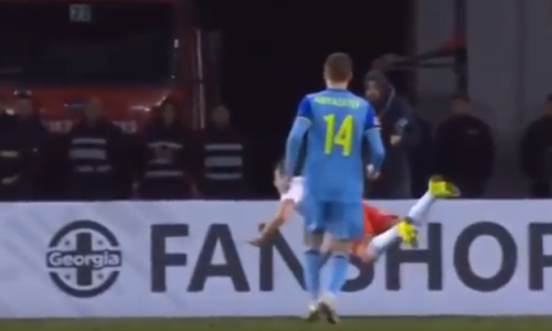 Видео гола Меребашвили матча Лиги наций Грузия — Казахстан