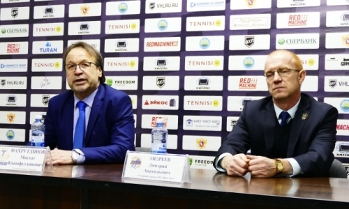 Видео послематчевой пресс-конференции игры ВХЛ «Торпедо» — «Ценг Тоу» 2:4