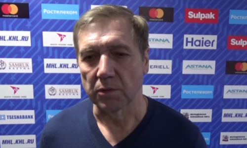 Видео послематчевой пресс-конференции игр МХЛ «Снежные Барсы» — «Сарматы» 3:0, 3:1