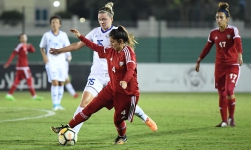 Фото с товарищеского матча ОАЭ — Казахстан 0:1