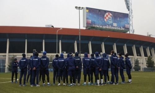 Видео предыгровой тренировки «Астаны» U-19 в Хорватии