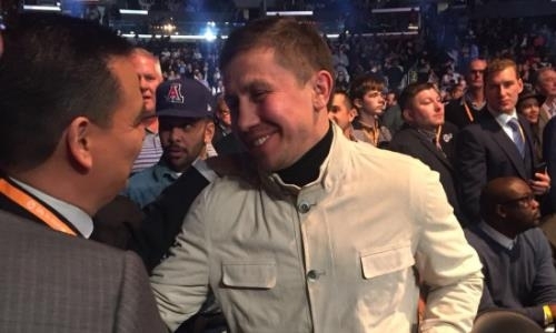 Геннадий Головкин посетил вечер бокса Уайлдер — Фьюри