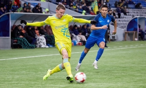 Томасов вплотную приблизился к пятерке лучших бомбардиров «Астаны» в КПЛ