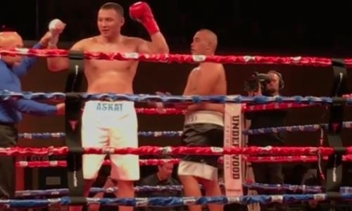 Видео тяжелейшего нокаута казахстанским тяжеловесом во втором поединке в США