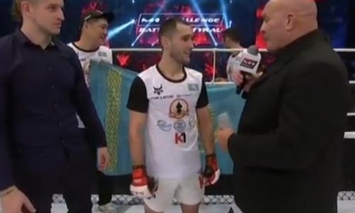 Известный казахстанский файтер за раунд вырубил киргиза на турнире M-1 Challenge 100