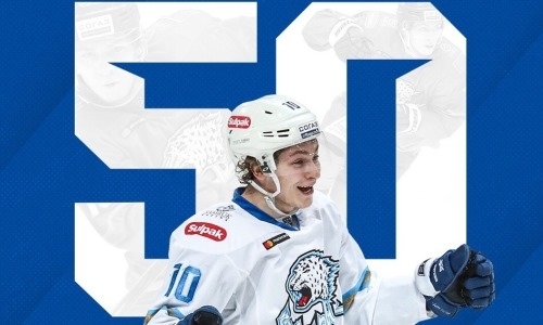 Михайлис достиг юбилейной отметки по набранным очкам в КХЛ