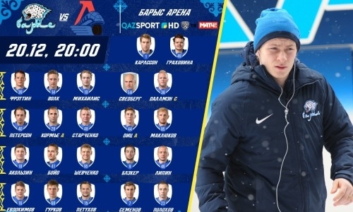 Состав «Барыса» на матч КХЛ c «Локомотивом»