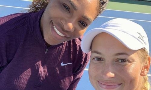 Путинцева провела тренировку с обладательницей 23-х титулов турниров «Большого шлема»