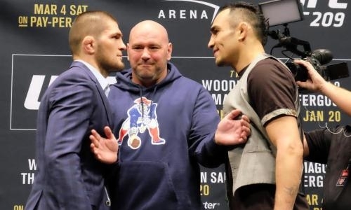 У Санта-Клауса попросили бой Нурмагомедова после его победы на «нефартовой» арене Головкина